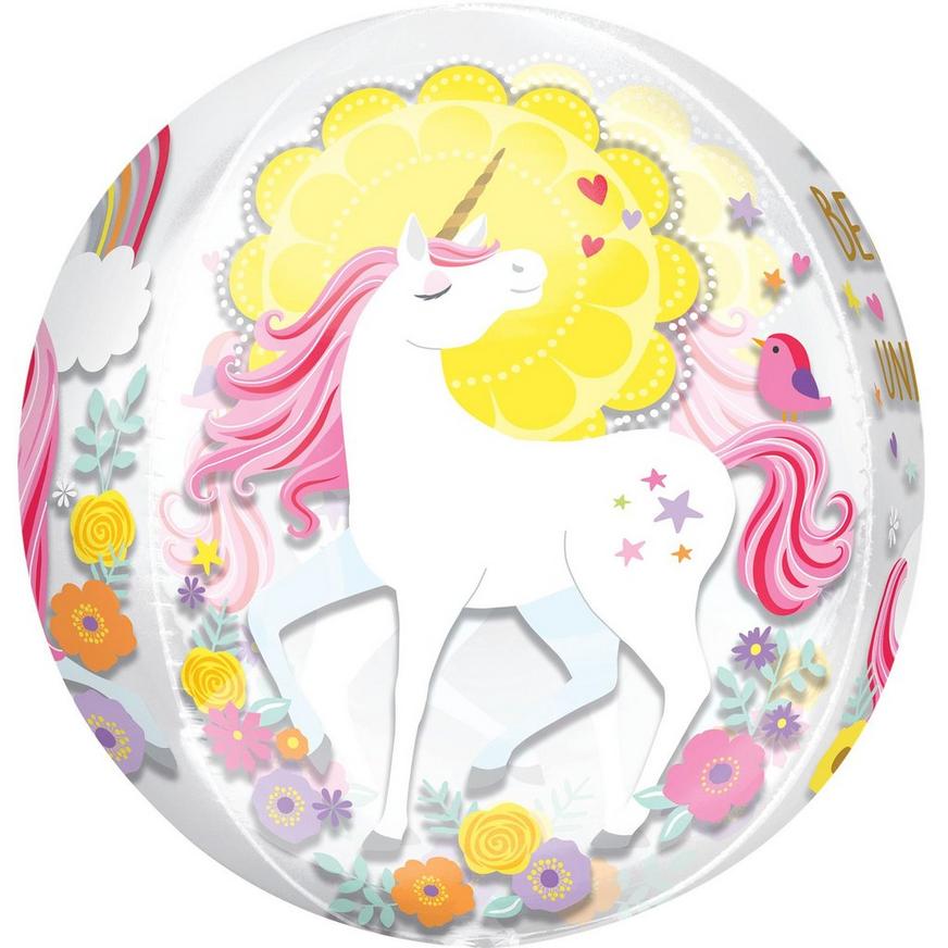 Magical Unicorn Balloon - See Thru Orbz