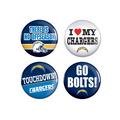 Los Angeles Chargers Buttons 4ct