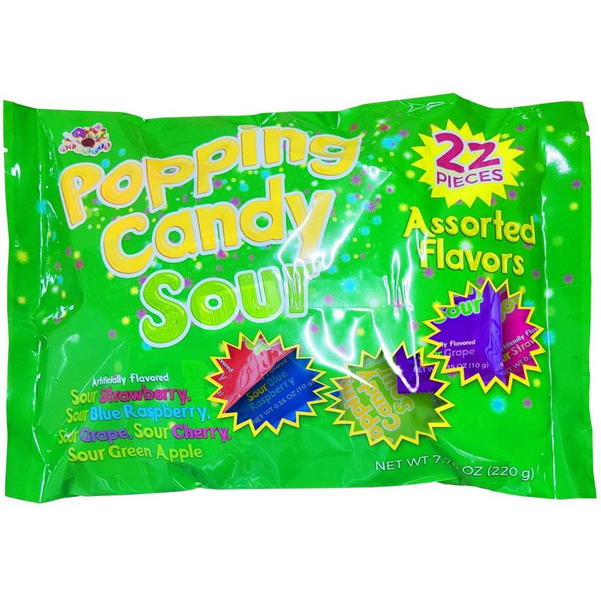 Pop Crystals Sours Popping Candy Pouches 22ct