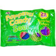 Pop Crystals Sours Popping Candy Pouches, 22pc