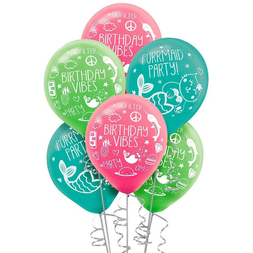 6ct, Selfie Celebration Birthday Balloons