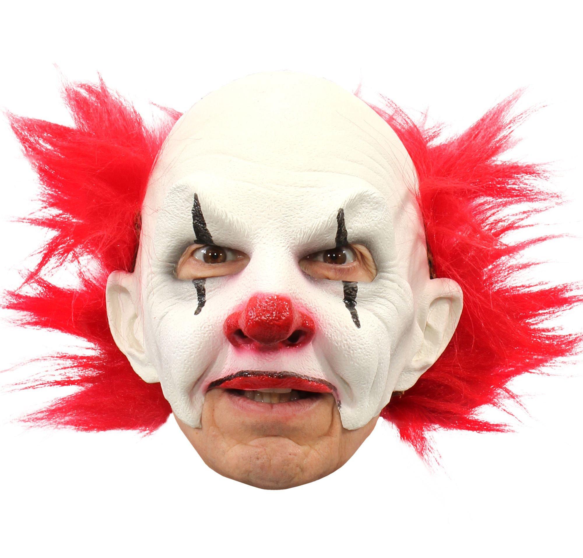 Sta in plaats daarvan op ontwikkelen veiligheid Adult Carnival Creepy Clown Mask 14in x 8in | Party City