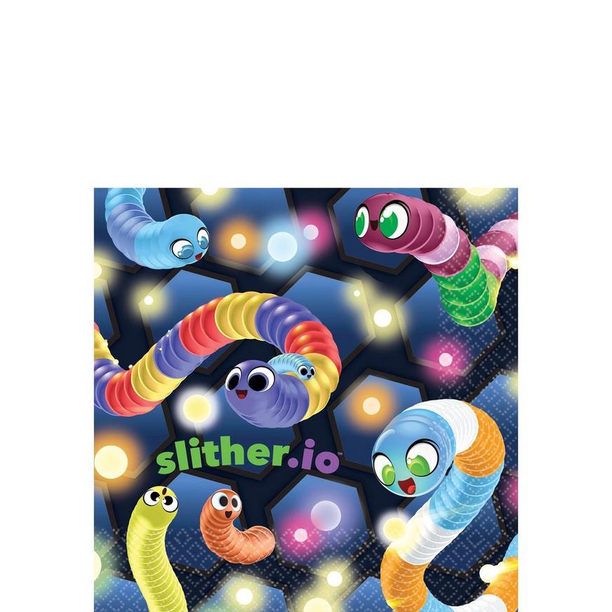Slither.io Slither Snake Video Game Kids Birthday Party Paper Luncheon Napkins 
