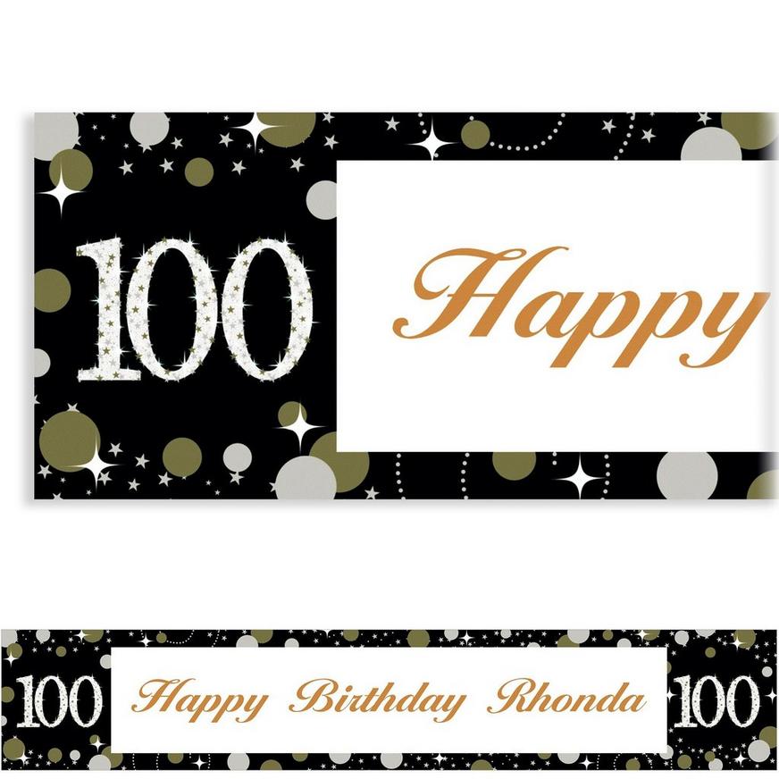 Custom Sparkling Celebration 100 Banner