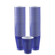 Royal Blue & White Plastic Tableware Kit for 50 Guests