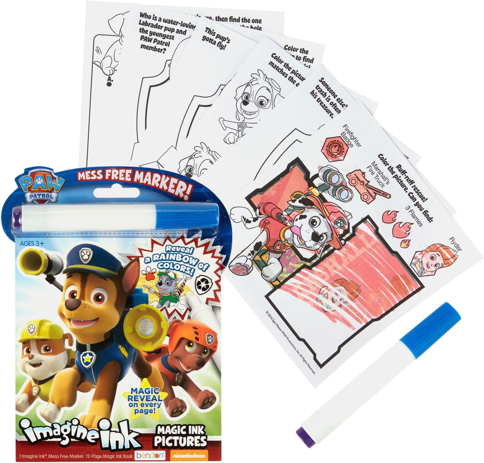 PAW Patrol Magic Ink Coloring Book 5in x 6in Party City