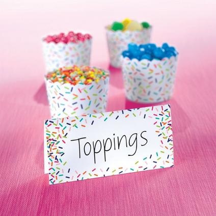 Colorful Sprinkles Tent Cards 25ct