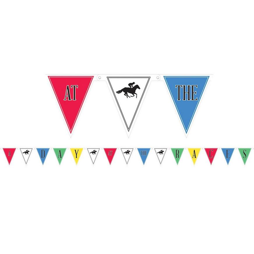 Horse Racing Derby Day Pennant Banner