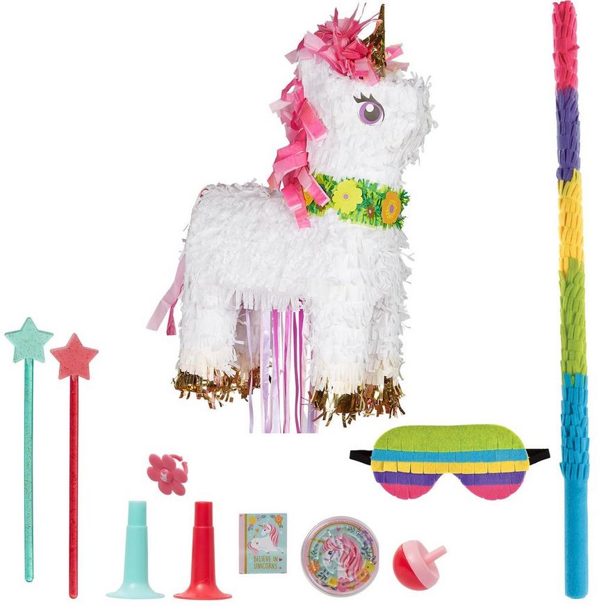 Sparkling Unicorn Pinata Kit with Favors