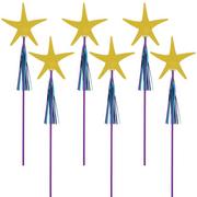 Glitter Starfish Wands 6ct