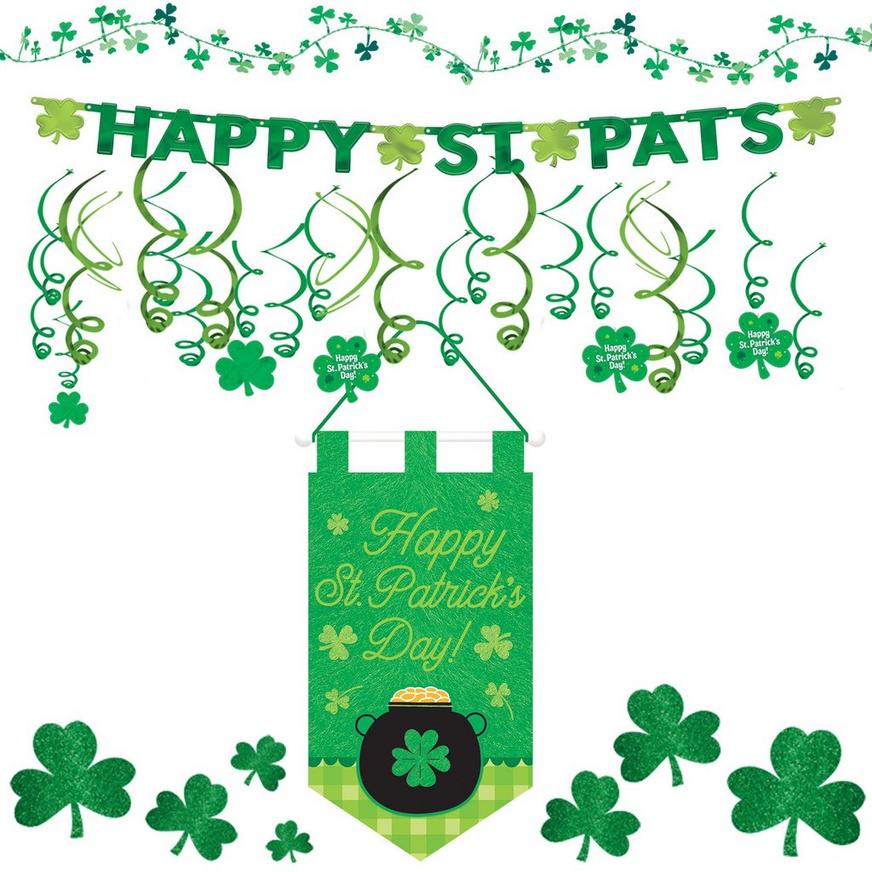Happy St. Patrick's Day Shamrock Super Decorating Kit