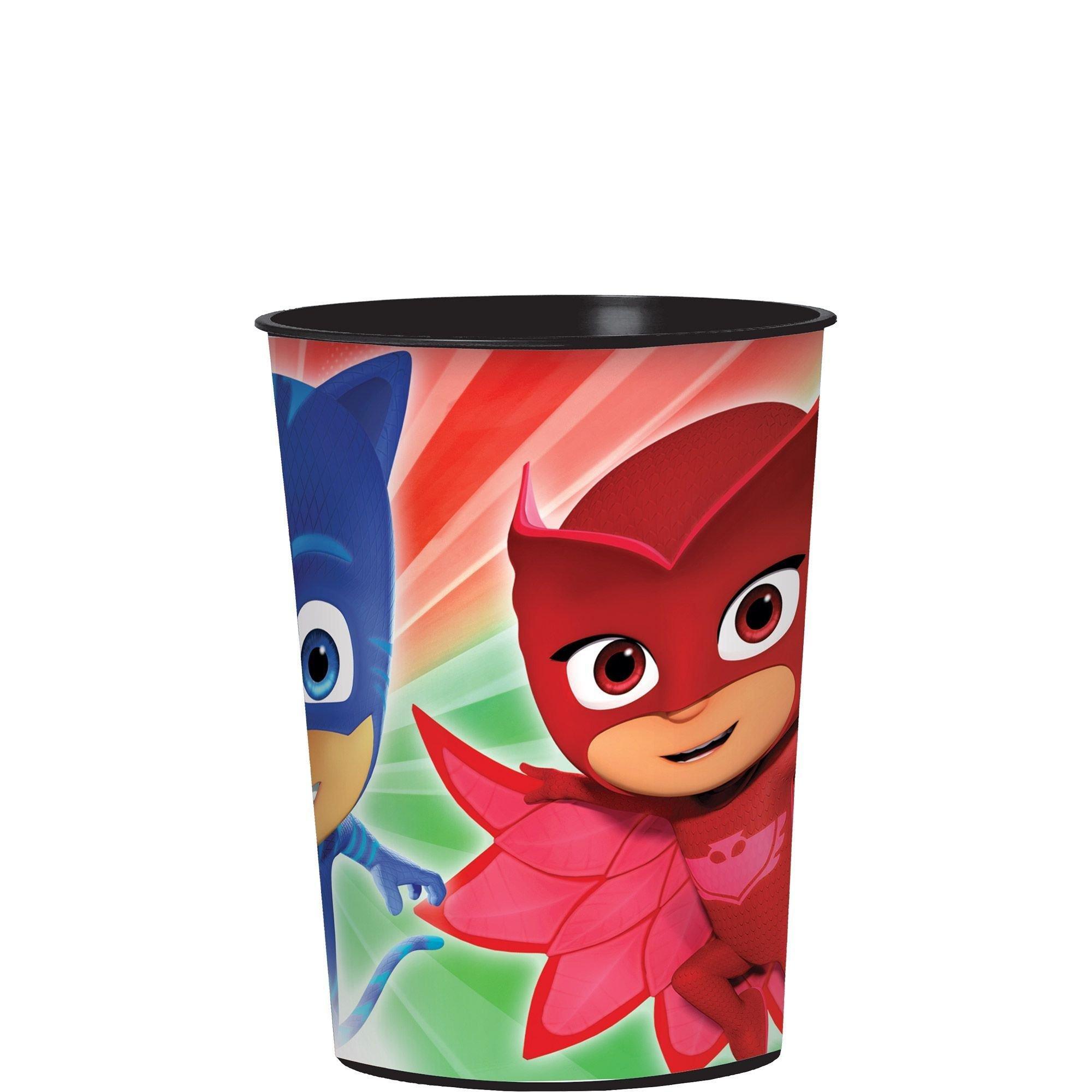 Glad for Kids 12 oz PJ Masks Comics Paper Snack Bowls with Lids, 20 Ct, Disposable Paper Bowls with Lid with PJ Masks Superhero Comics Design, Kids Snack Bowls for Everyday Use