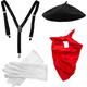 Adult Mime Costume Accessory Kit