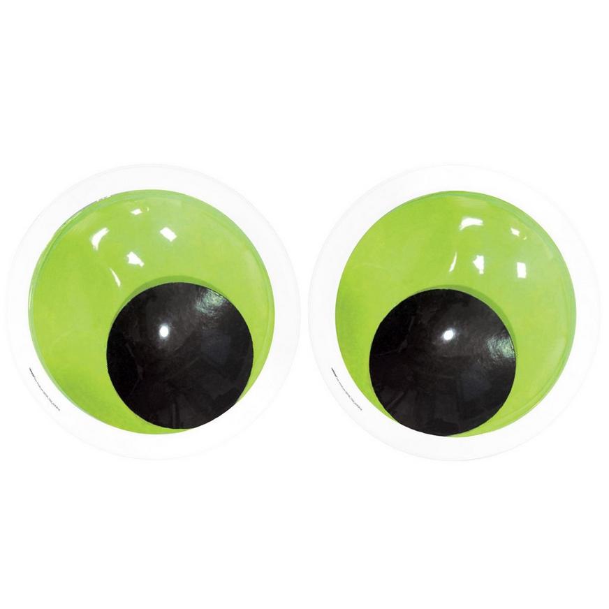Giant Green Googly Eyes Photo Booth Props 2ct