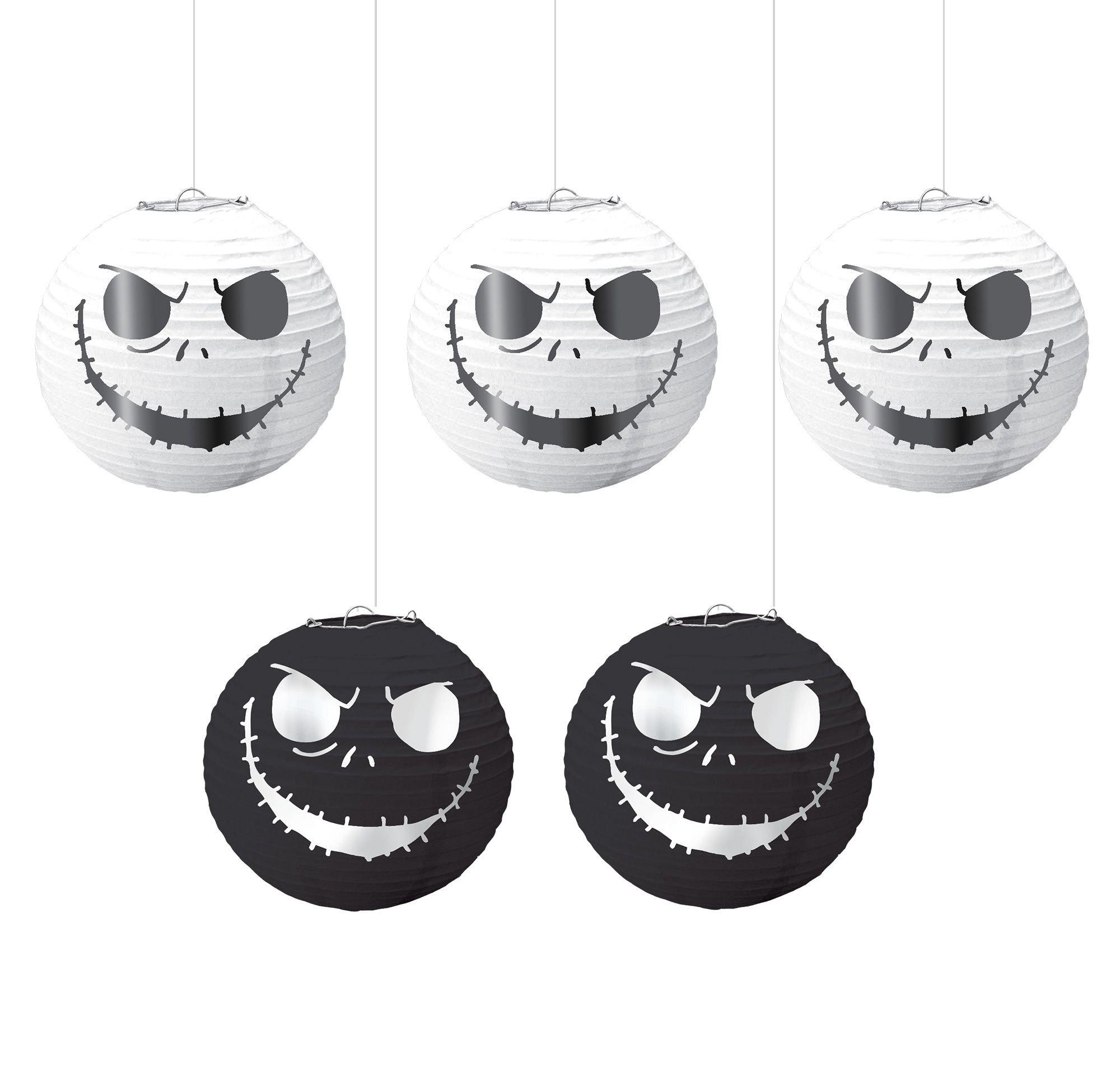 The Nightmare Before Christmas Paper Lanterns 5ct | Party City