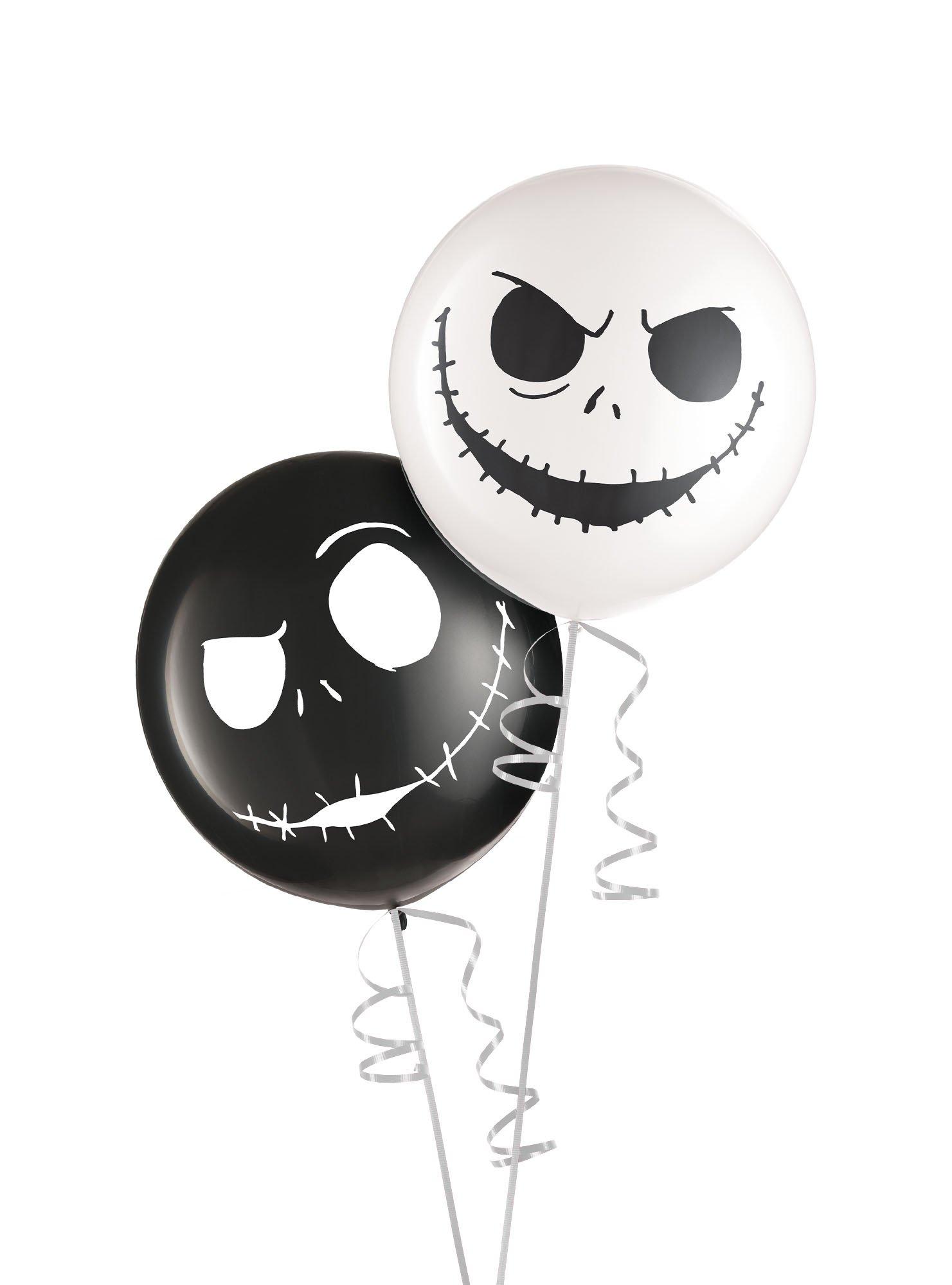 2ct, 24in, Jack Skellington Latex Balloons – The Nightmare Before ...