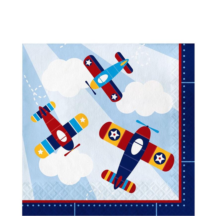 Airplane Lunch Napkins 16ct