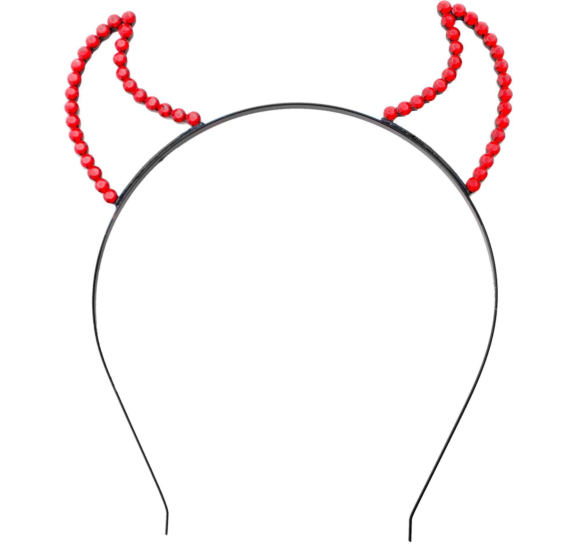 Rhinestone Devil Headband