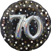 70th Birthday Balloon 36in - 3D Sparkling Celebration, 36in