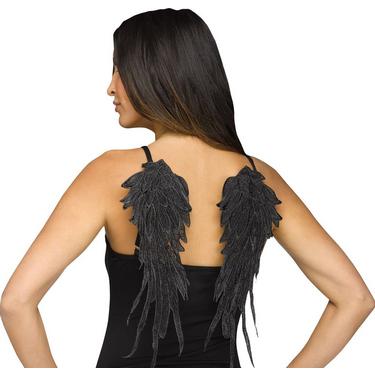 Black Applique Wings