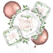 Floral Greenery Bridal Shower Balloon Bouquet 5pc