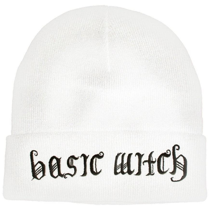 White Basic Witch Beanie
