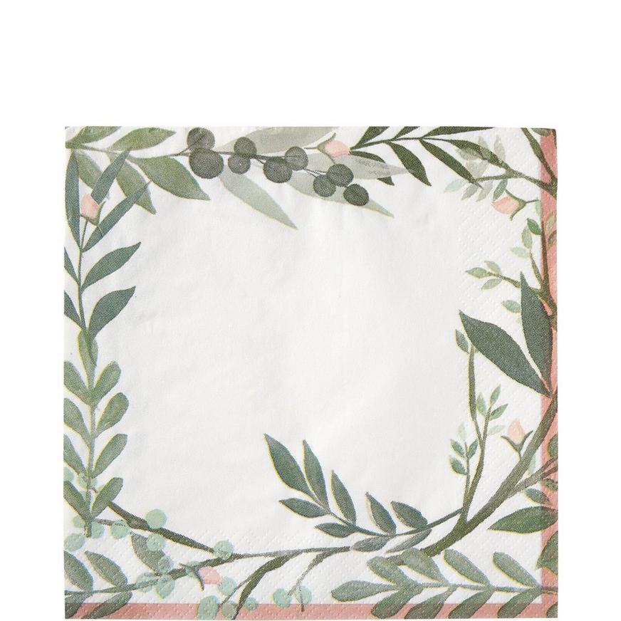 Floral Greenery Lunch Napkins 16ct 