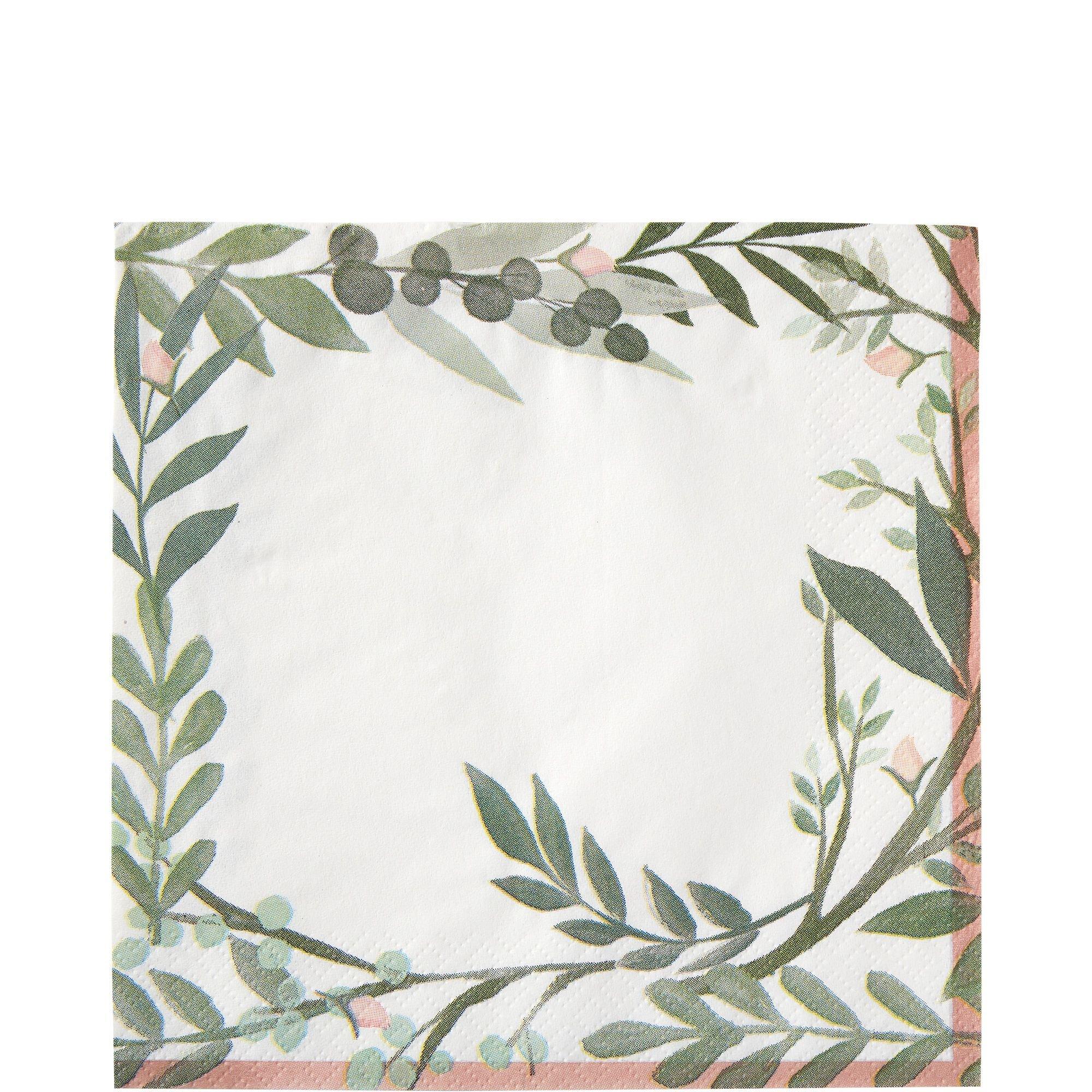 Floral Greenery Lunch Napkins 16ct 