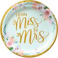 Metallic Mint to Be Floral Lunch Plates 8ct 