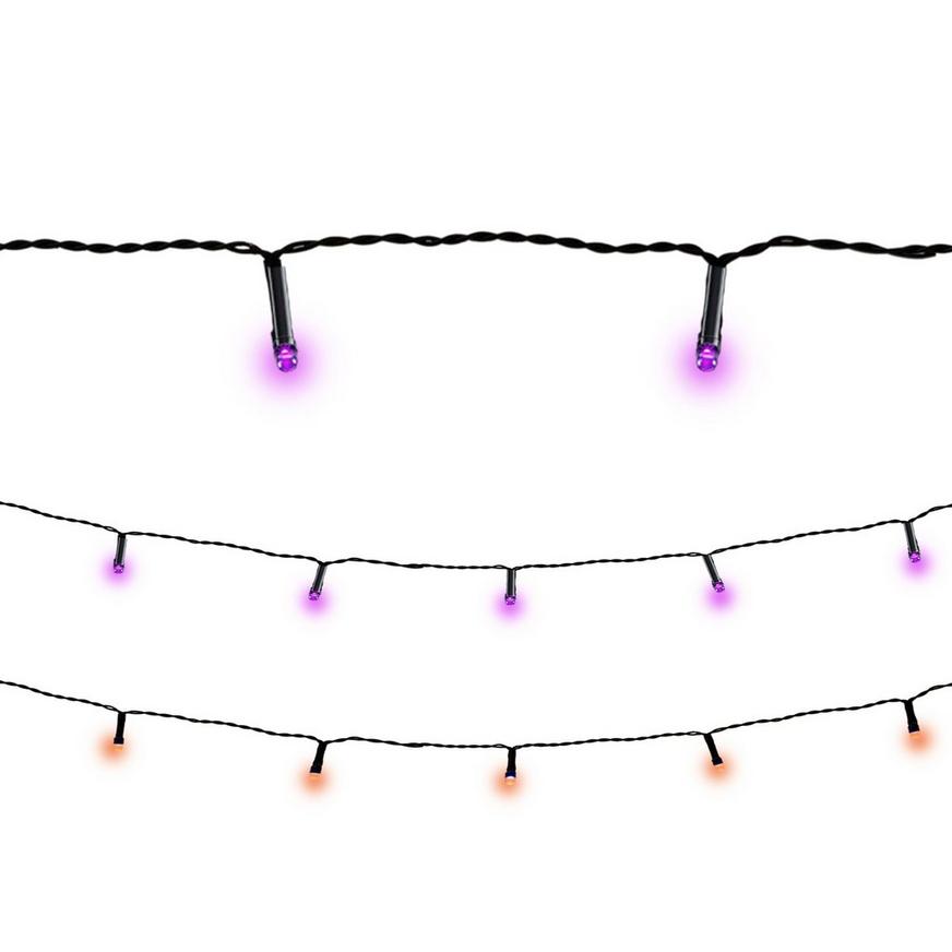 Orange & Purple String Lights