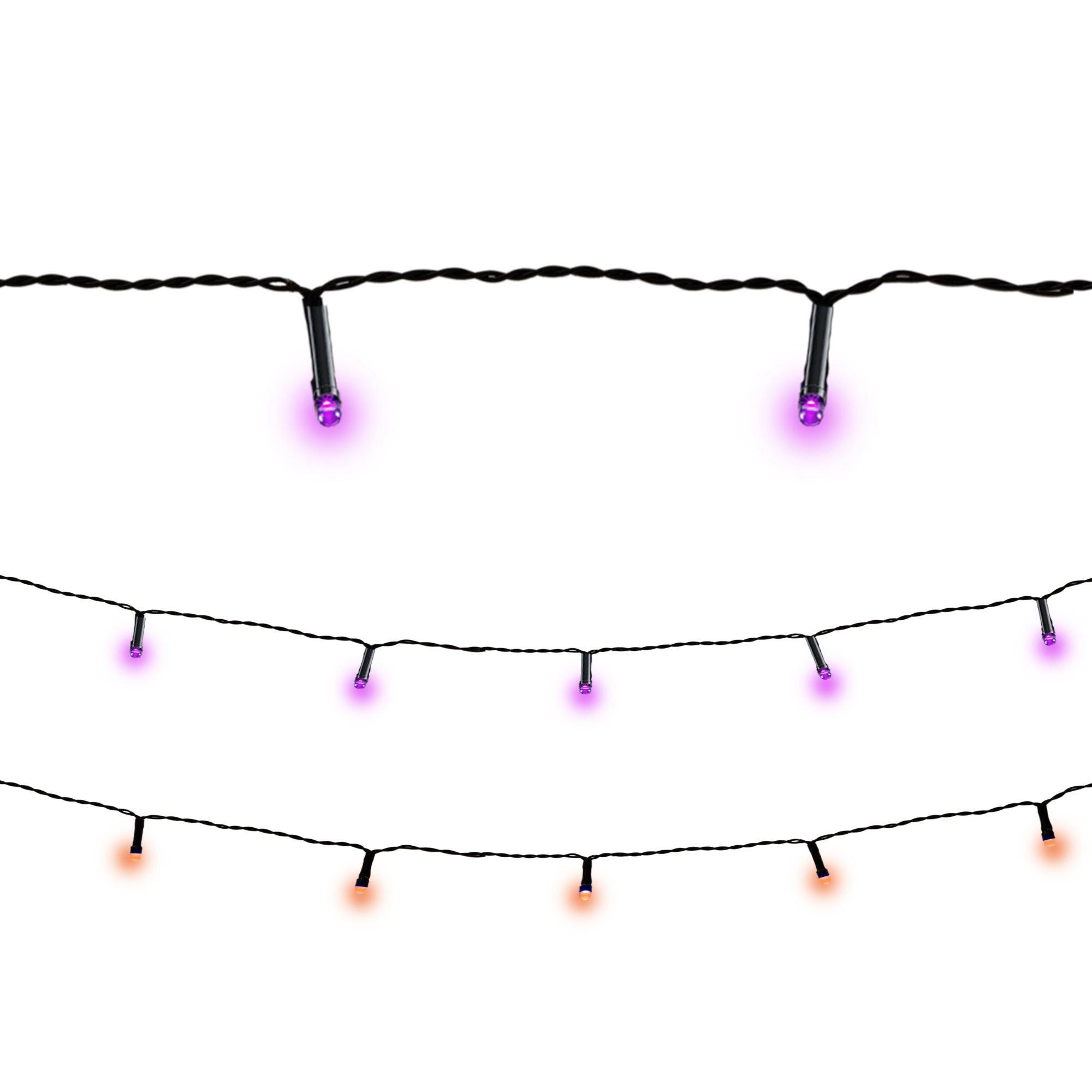 Orange & Purple String Lights