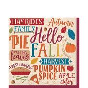 Fall Phrases Lunch Napkins 16ct