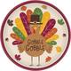 Thanksgiving Turkey Dinner Plates 18ct
