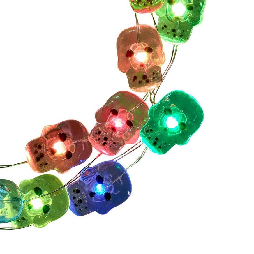 Colorful Skull String Lights