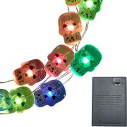 Colorful Skull String Lights