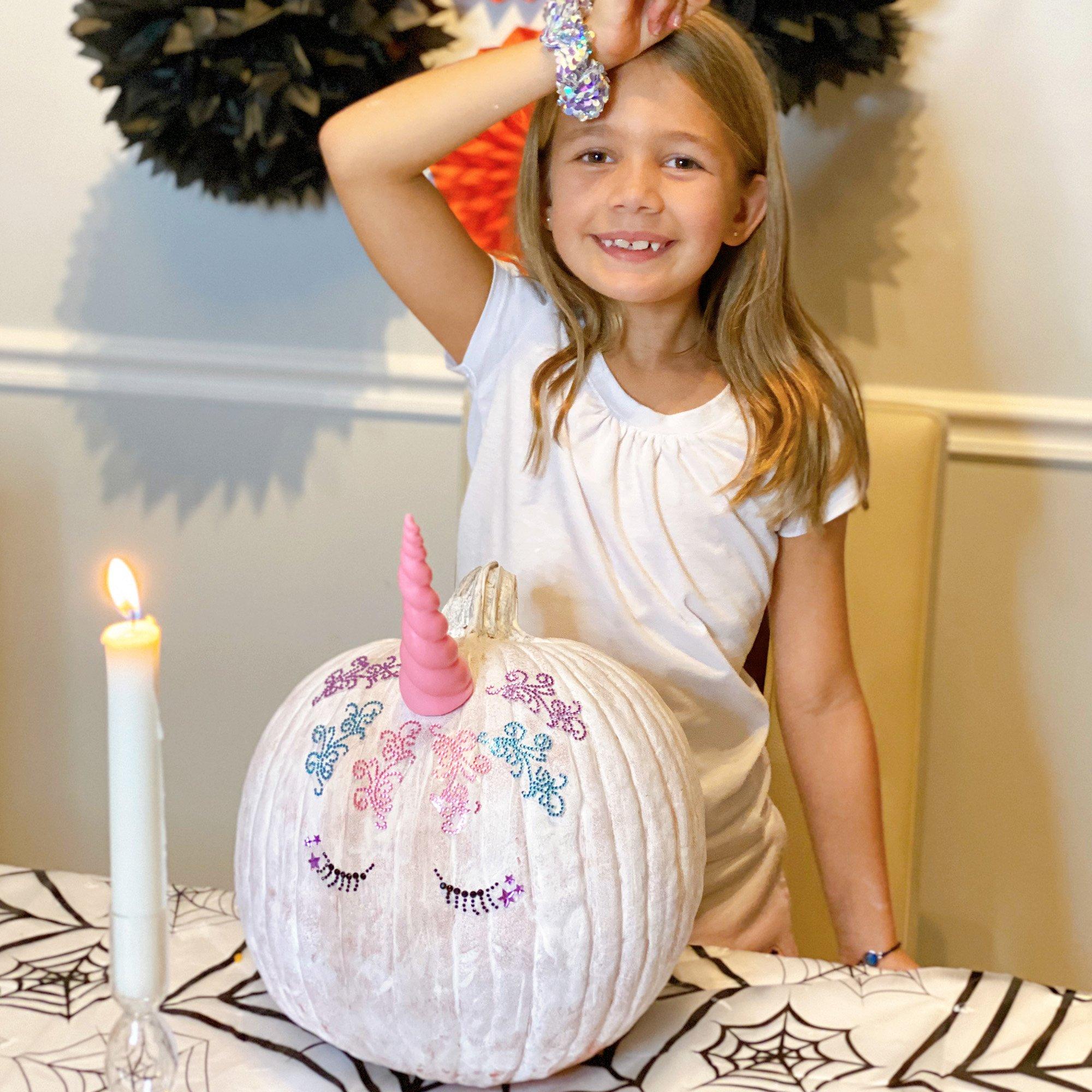 Unicorn Pumpkin Decorating Kit 4pc
