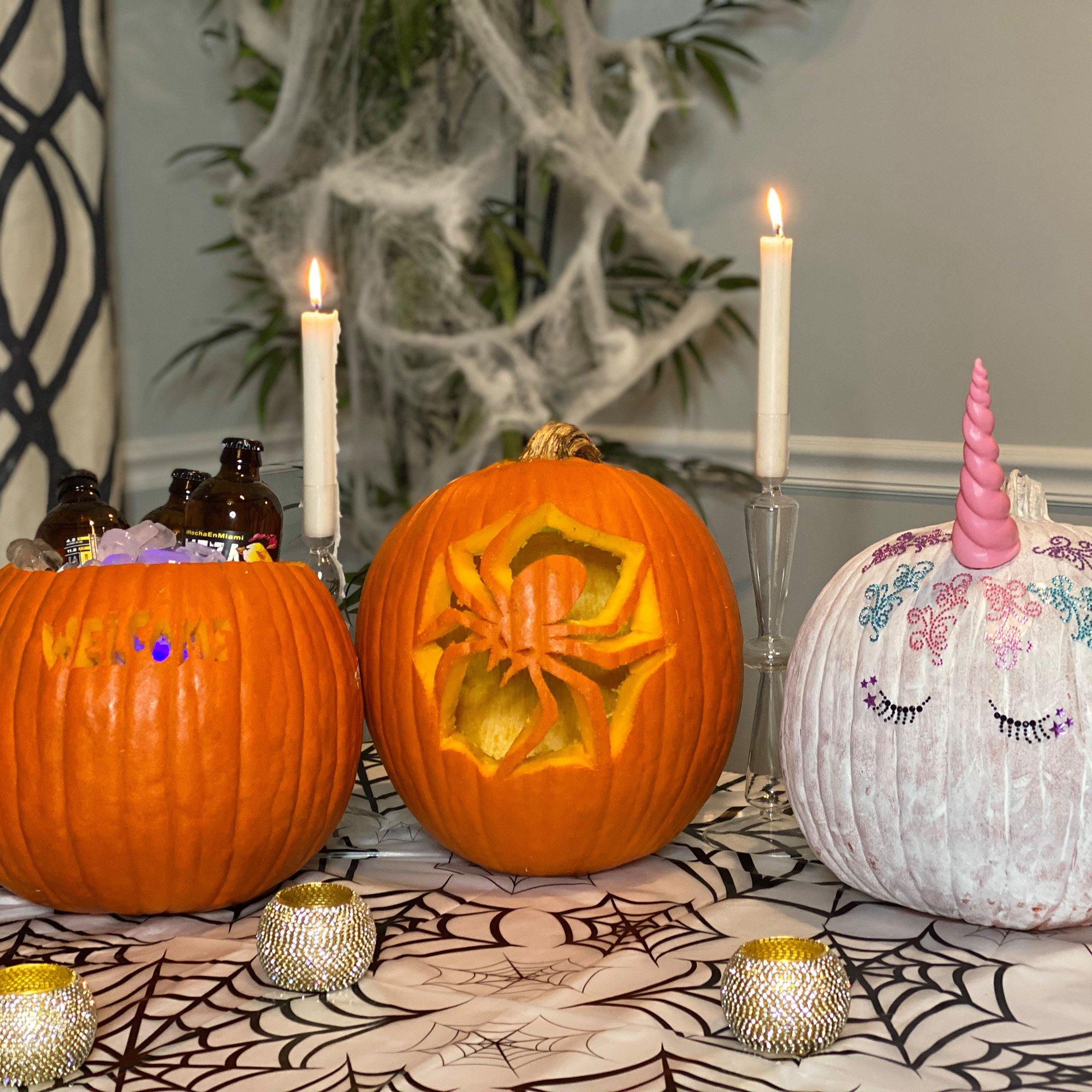 Unicorn Pumpkin Decorating Kit 4pc