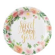 Floral Baby Dessert Plates 8ct 