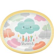 Happy Clouds Baby Shower Oval Plates 8ct