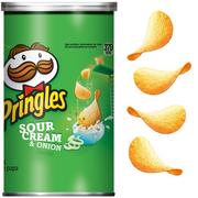 Pringles Sour Cream & Onion Potato Crisps 12ct