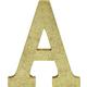 Glitter Gold Baby MDF Sign Set, 9in Letters