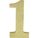 Glitter Gold 16 MDF Sign Set, 9in Numbers