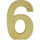 Glitter Gold 16 MDF Sign Set, 9in Numbers