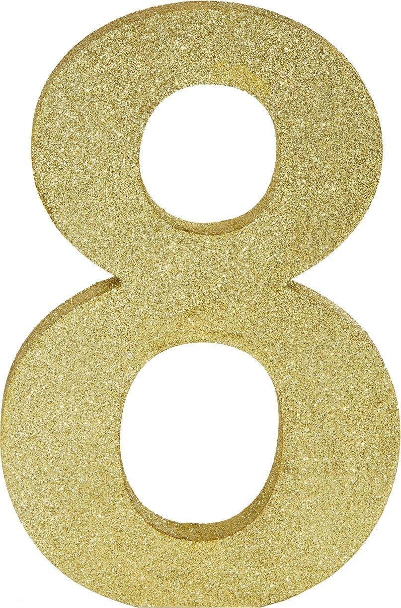 Party City Glitter Gold One MDF Sign Set, 9in Letters Birthday Party Supplies