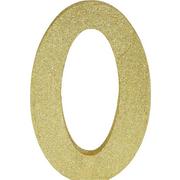 Glitter Gold 90 MDF Sign Set, 9in Numbers