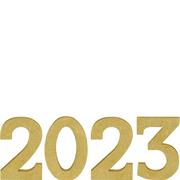 Glitter Gold 2023 MDF Table Sign Kit, 4pc