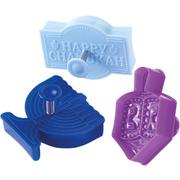 Chanukah Stamp Cookie Cutters 3ct