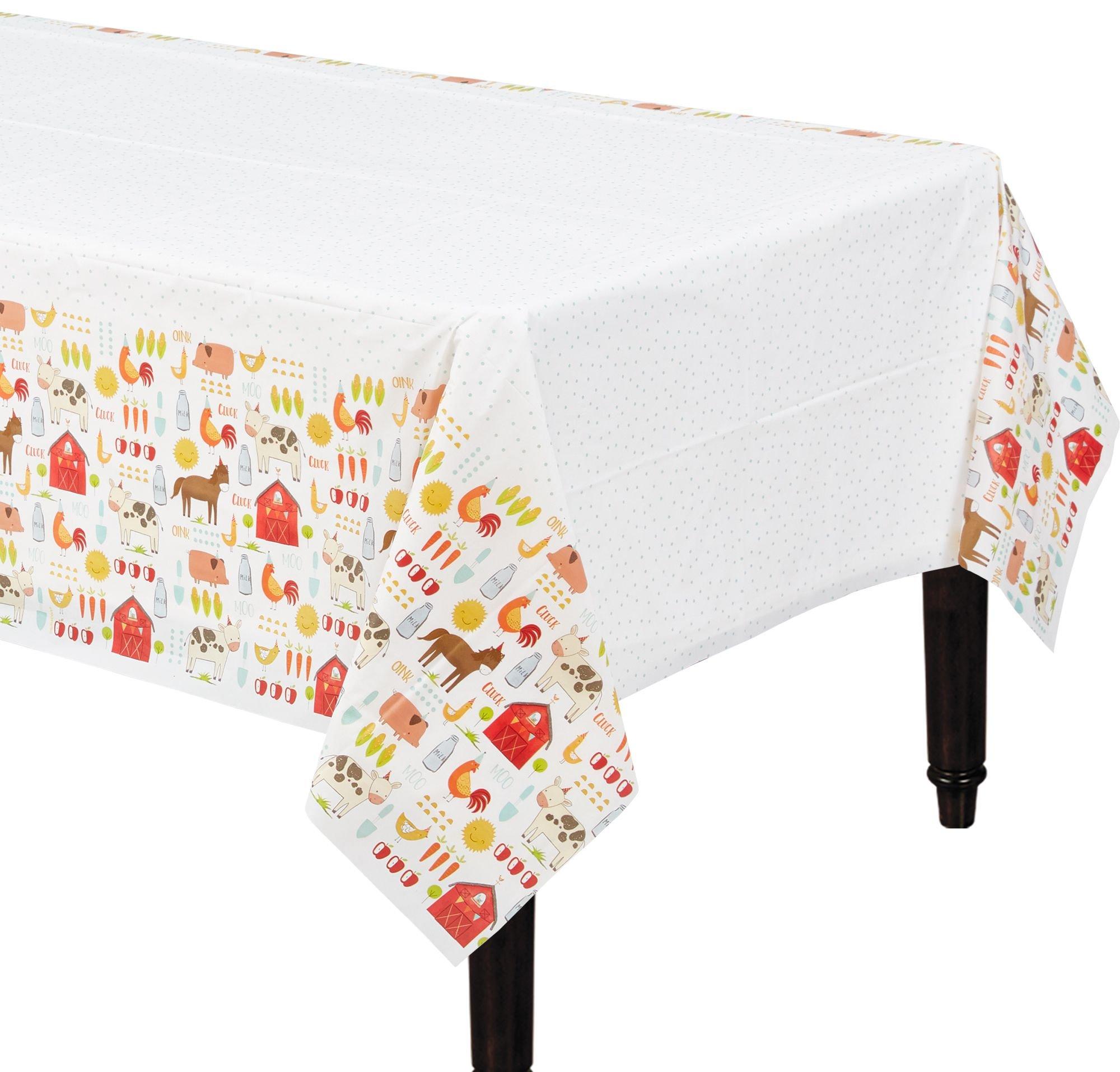 Friendly Farm Table Cover 54in x 96in Party City