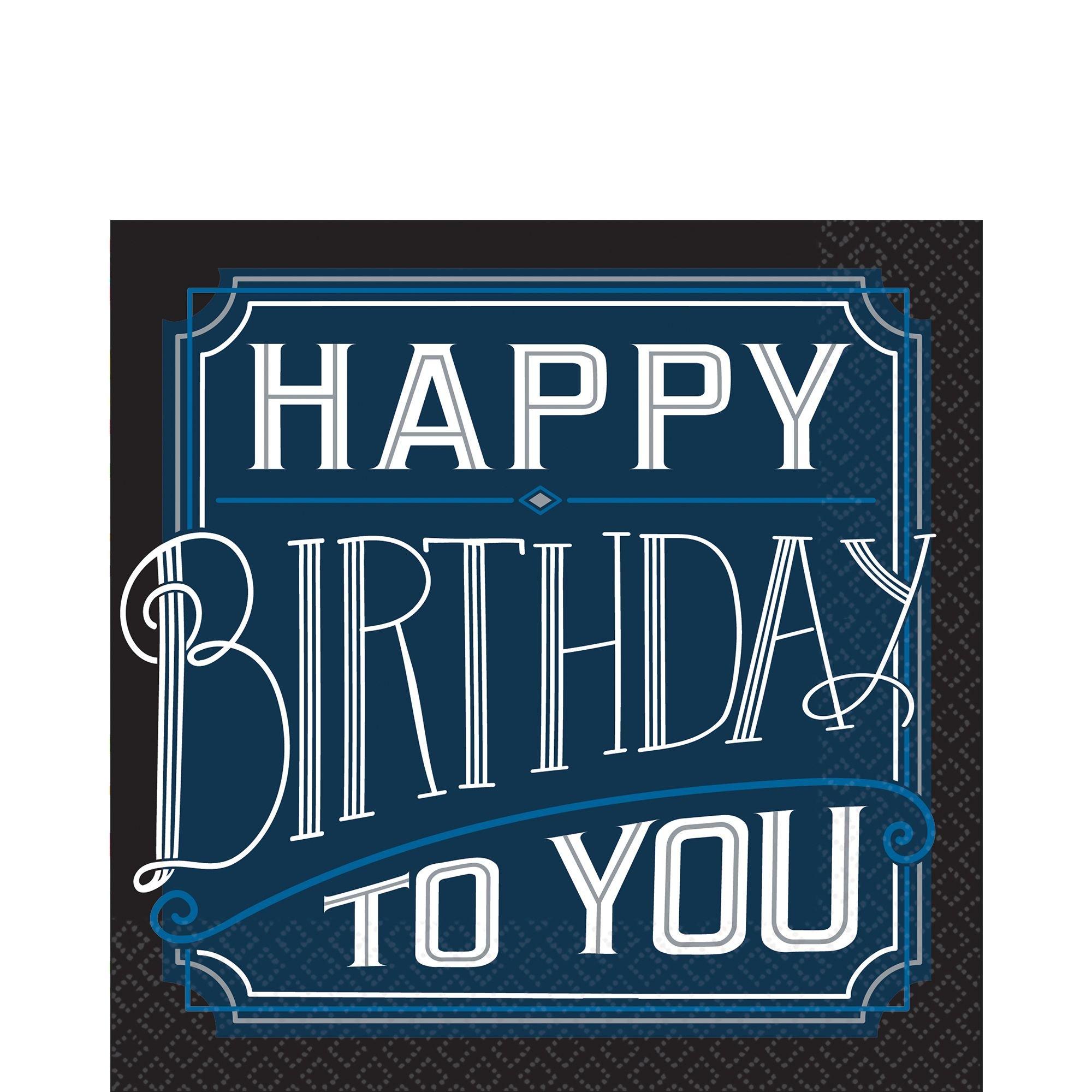 Happy Birthday Classic Paper Lunch Napkins, 6.5in, 16ct