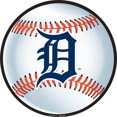 Blue and White Detroit Tigers Cutout